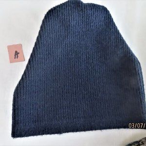 Vintage Wigwam Mills Ski Hat Wintuk Retro Winter Beanie Blue Made in USA Knit